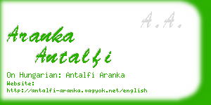 aranka antalfi business card